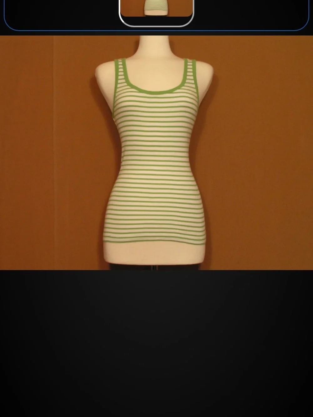 J CREW CLOVER STRIPPED RIBBED FAVORITE TANK TOP L New With Tags Size Large